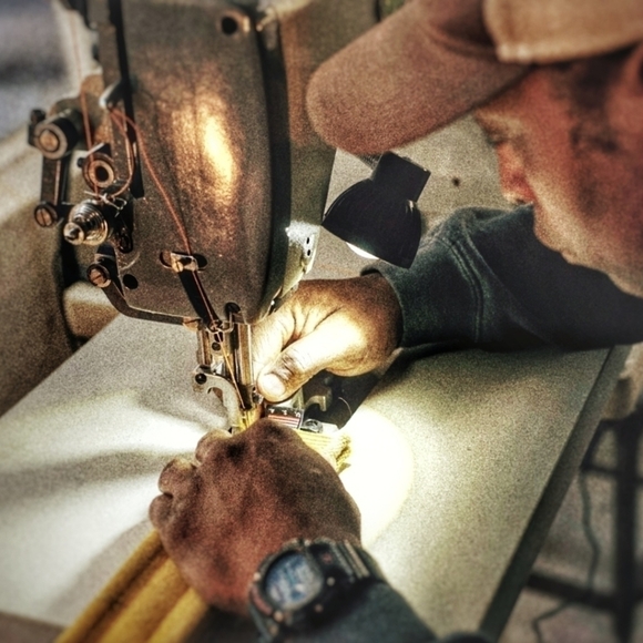 Firehose belt with solid brass buckle and keeper - Picture 10 of 15